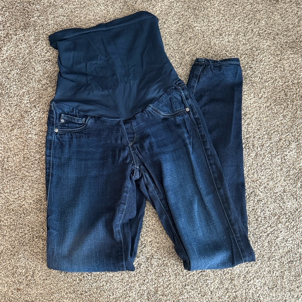 AG Adriano Goldschmied Dark Blue Maternity Jeans
